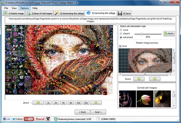 photo mosaic editor