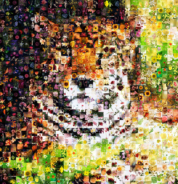 The Flower lion Photo mosaic